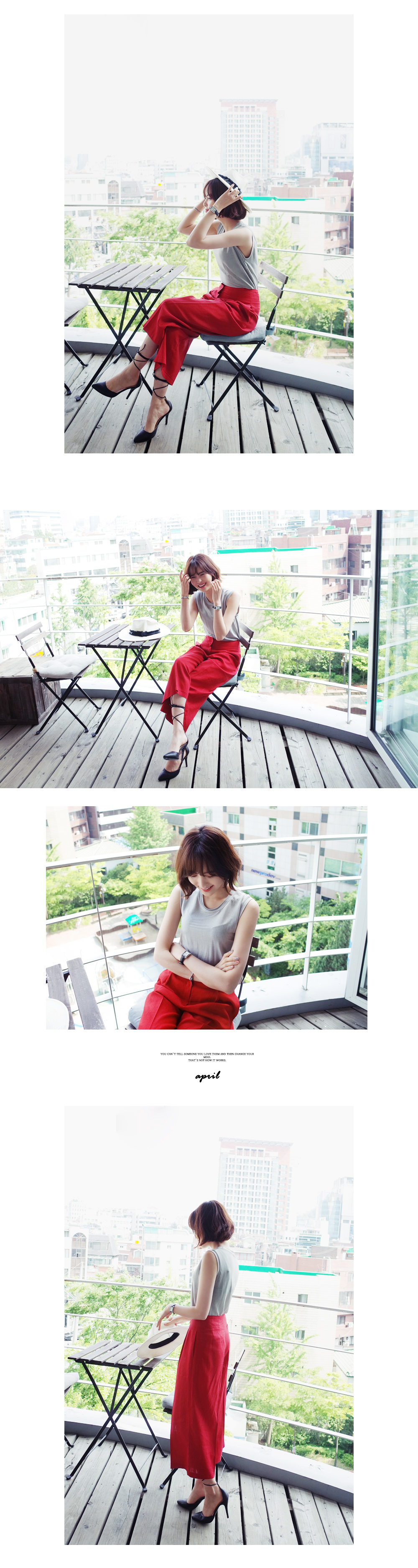 3colorsシルキーノースリーブトップス・全3色 | DHOLIC | 詳細画像12