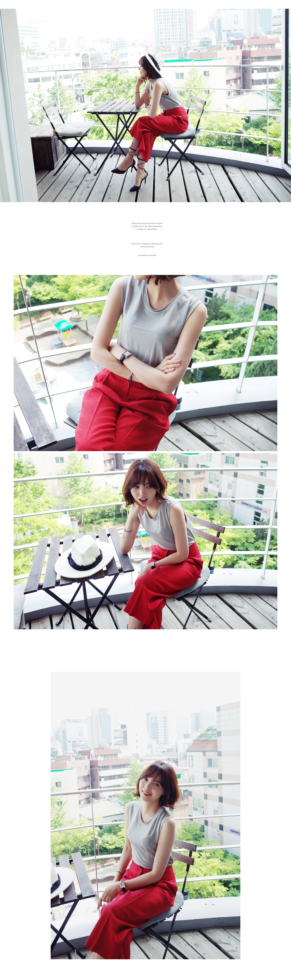 3colorsシルキーノースリーブトップス・全3色 | DHOLIC | 詳細画像13