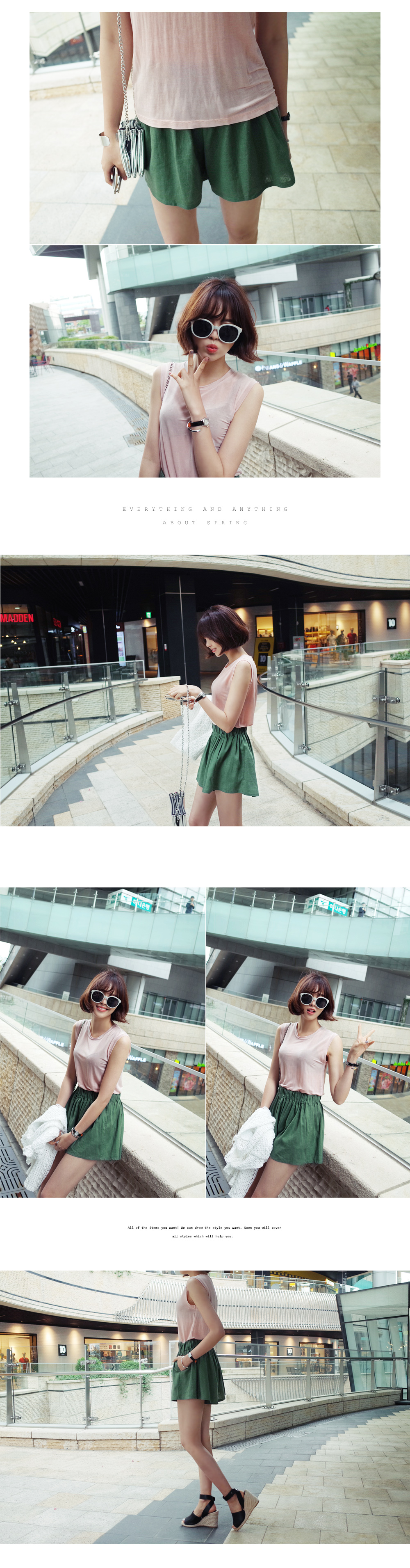 3colorsシルキーノースリーブトップス・全3色 | DHOLIC | 詳細画像4