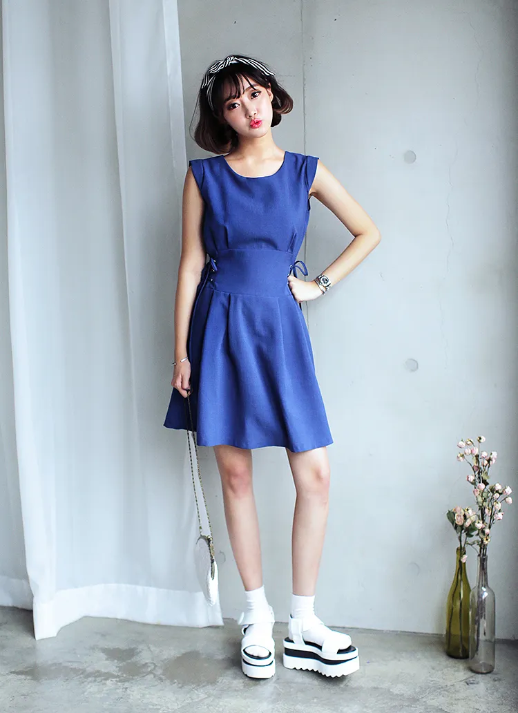 サイドレースアップワンピース・全3色 | DHOLIC | 詳細画像1