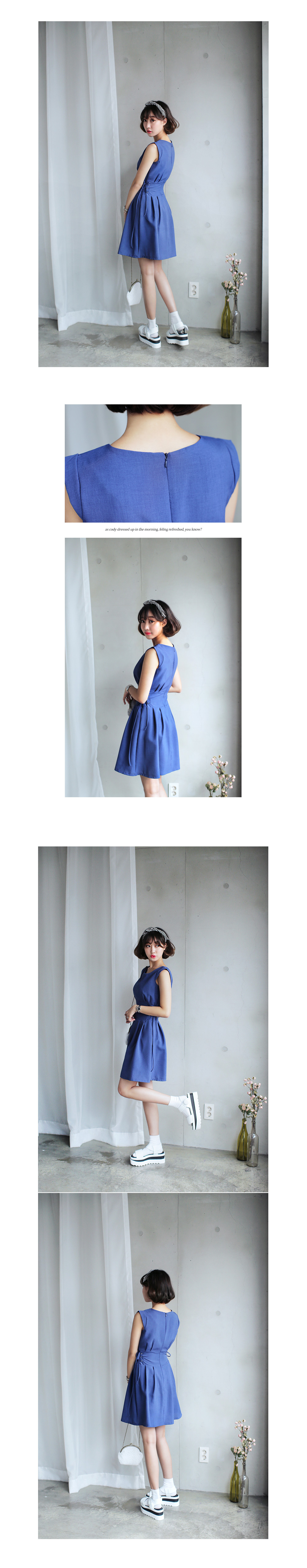 サイドレースアップワンピース・全3色 | DHOLIC | 詳細画像4