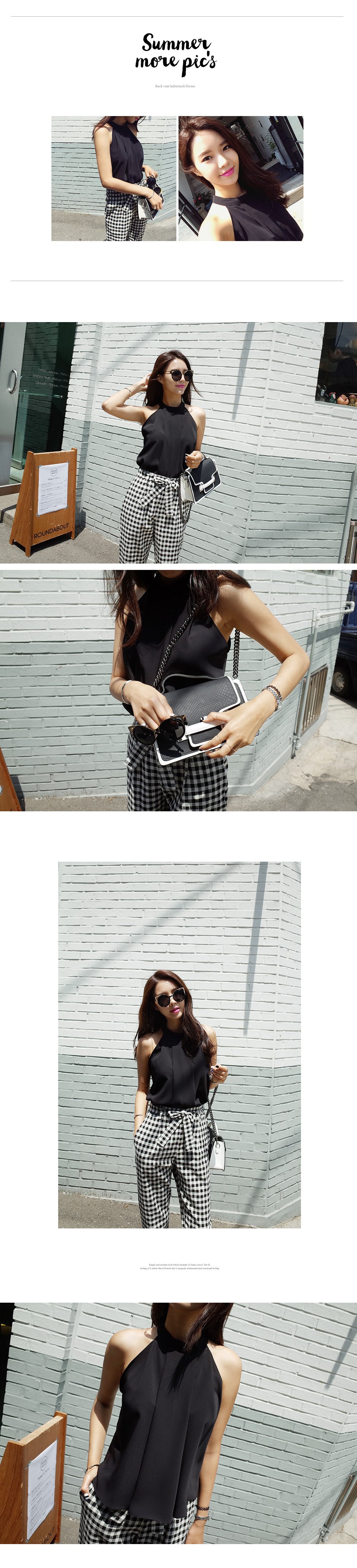 ホルターネックタックブラウス・全4色 | DHOLIC | 詳細画像2