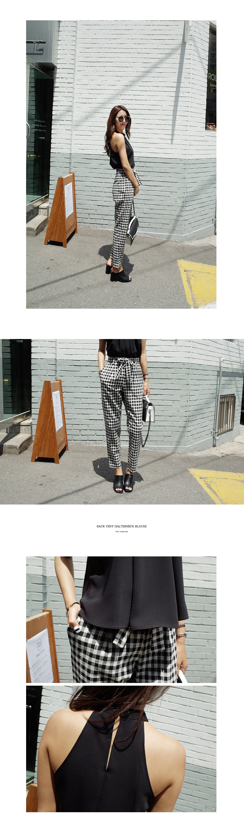 ホルターネックタックブラウス・全4色 | DHOLIC | 詳細画像3