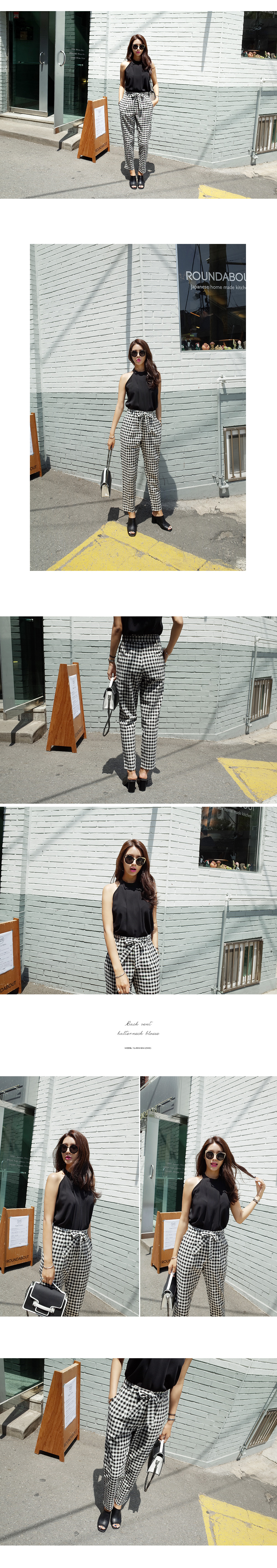 ホルターネックタックブラウス・全4色 | DHOLIC | 詳細画像4