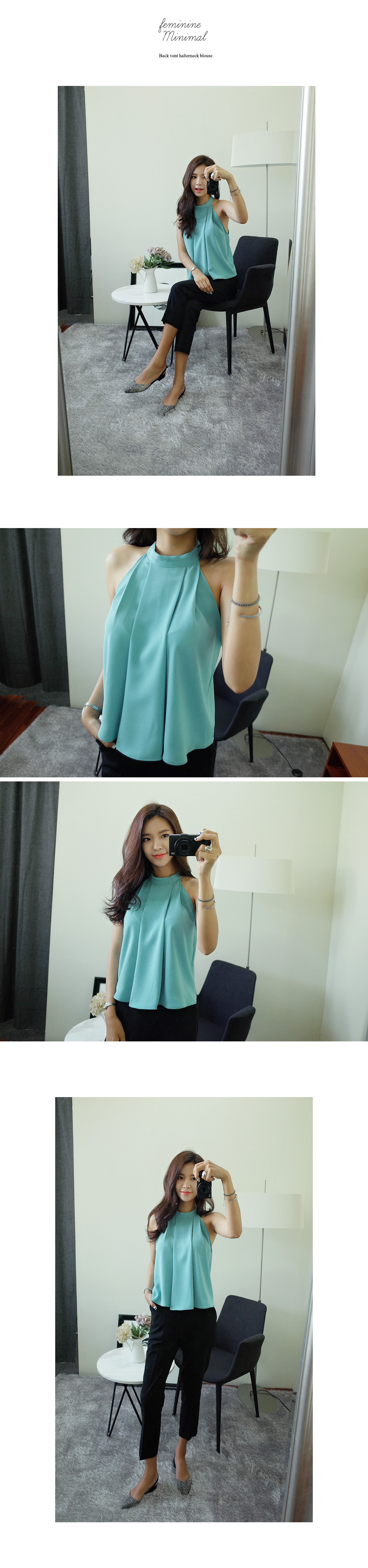 ホルターネックタックブラウス・全4色 | DHOLIC | 詳細画像7