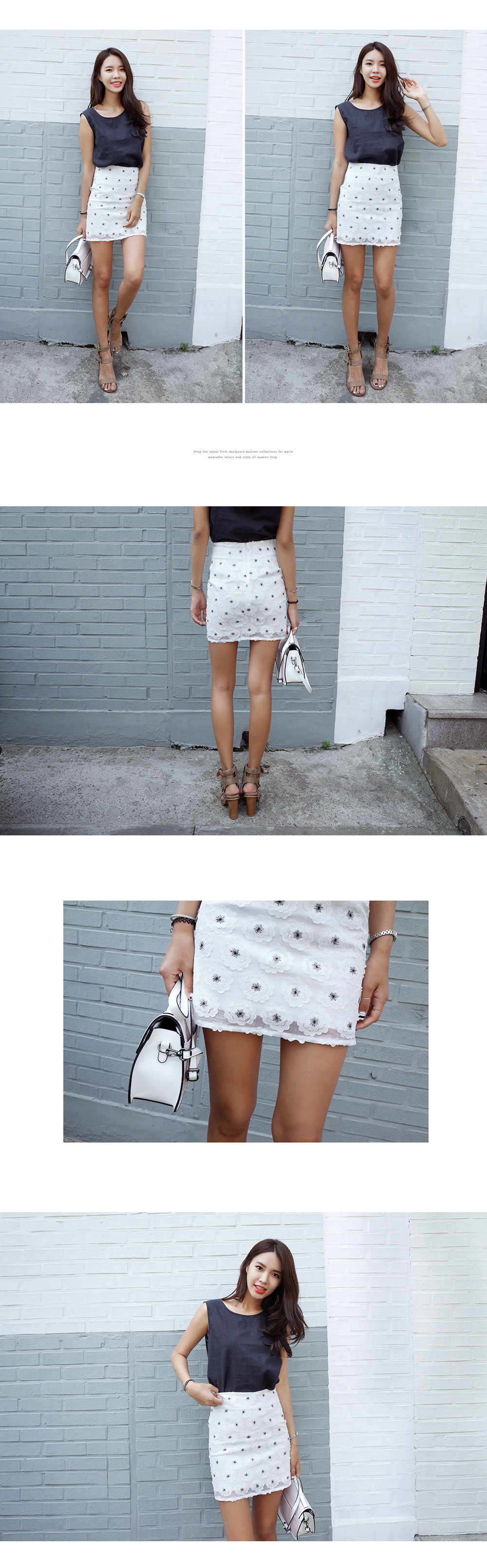 フローラル柄タイトスカート・全2色 | DHOLIC | 詳細画像4