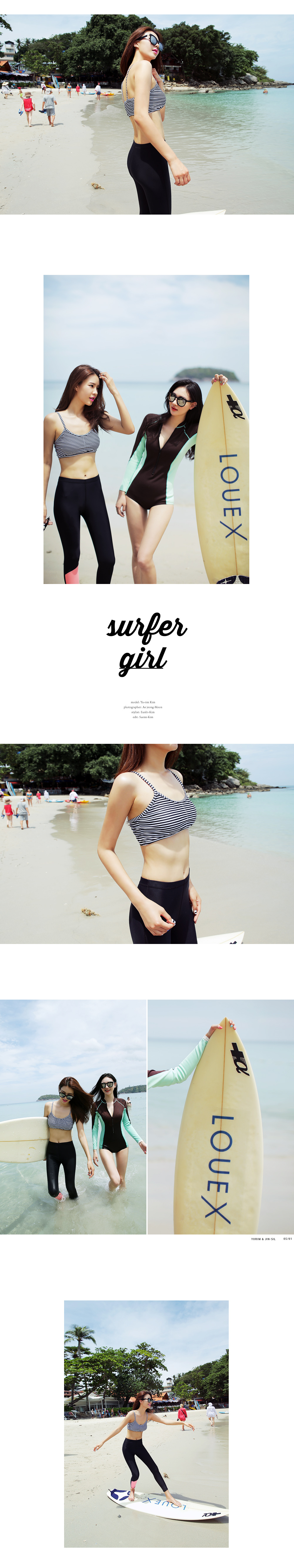 UPF50+サイドラインジップアップワンピース水着・全2色 | DHOLIC | 詳細画像11