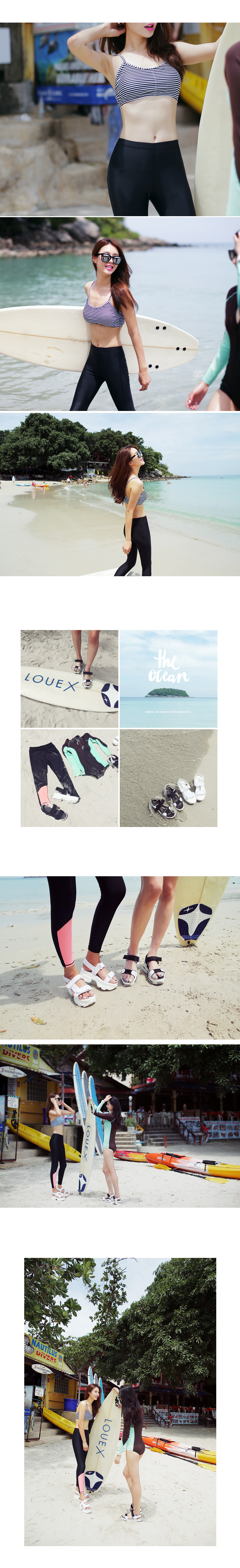 UPF50+サイドラインジップアップワンピース水着・全2色 | DHOLIC | 詳細画像10