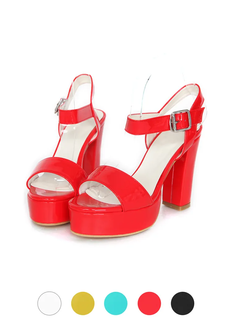 エナメルストラップヒールシューズ・全5色 | DHOLIC | 詳細画像1
