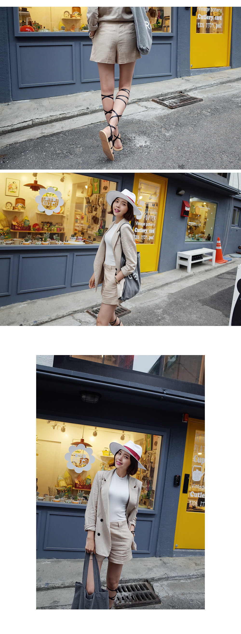 フェイクレザーレースアップサンダル・全3色 | DHOLIC | 詳細画像7