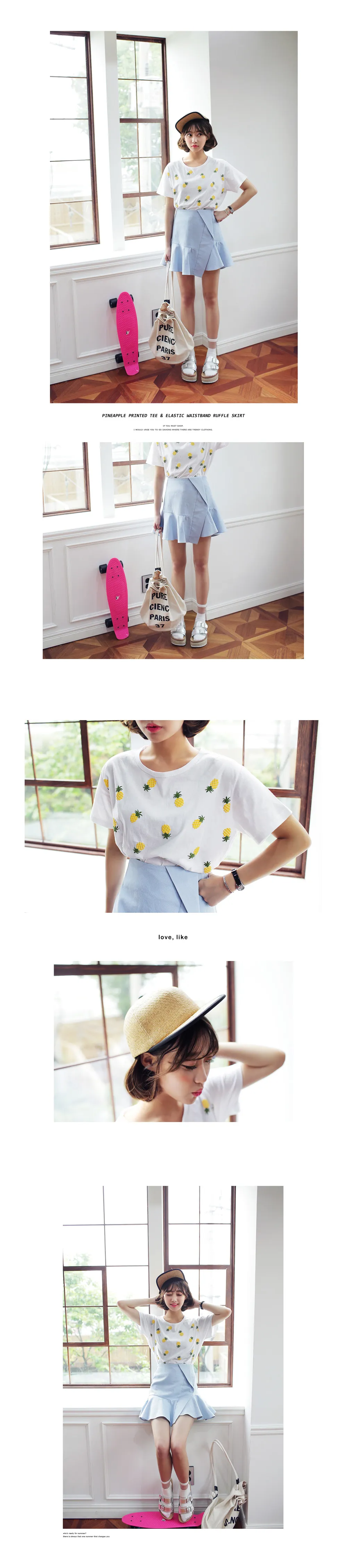 パイナップルポイントTシャツ・全2色 | DHOLIC | 詳細画像2