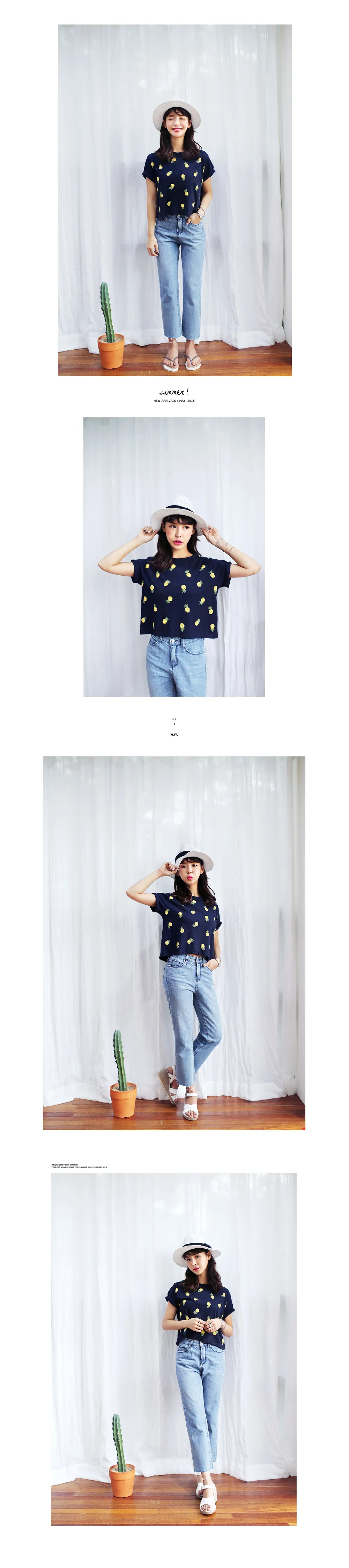パイナップルポイントTシャツ・全2色 | DHOLIC | 詳細画像6