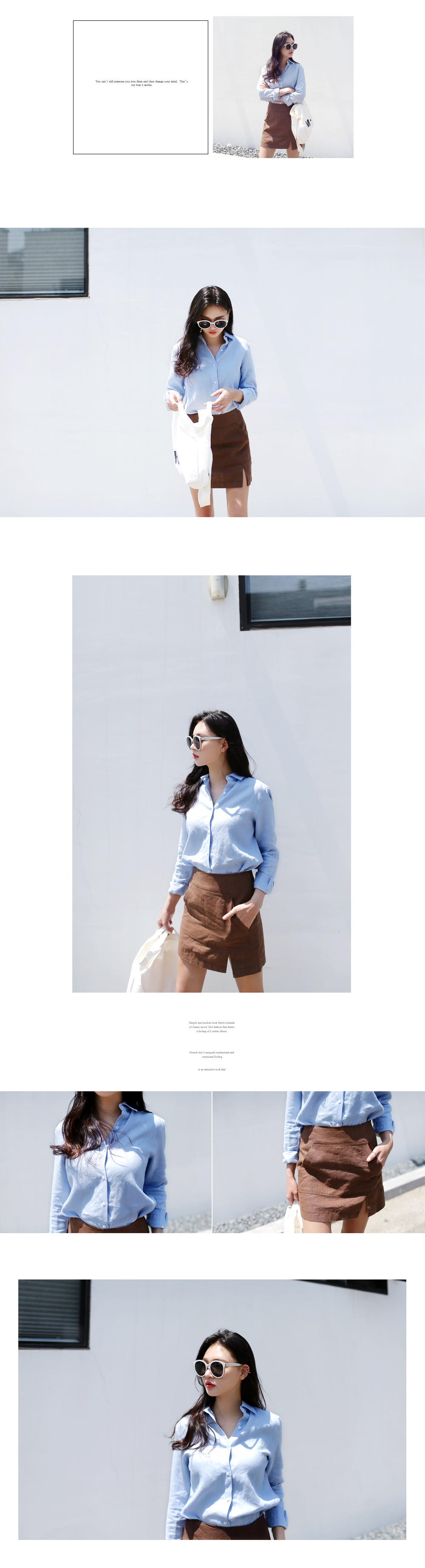 リネンボクシーフィットシャツ・全4色 | DHOLIC | 詳細画像5