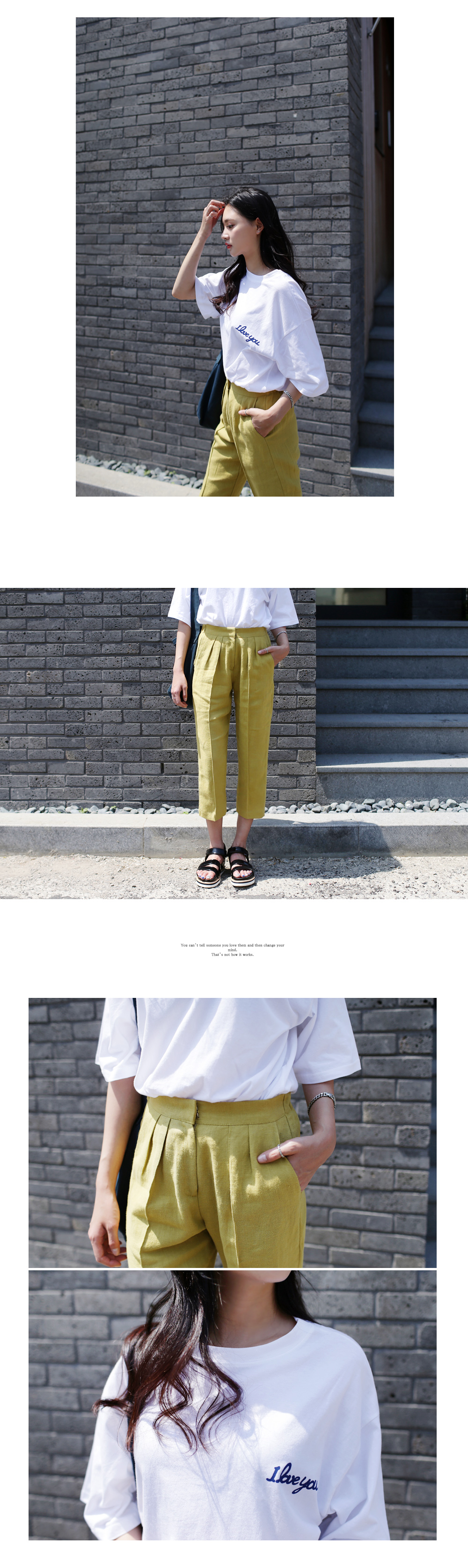 I LOVE YOU バストプリントTシャツ・全4色 | DHOLIC | 詳細画像5