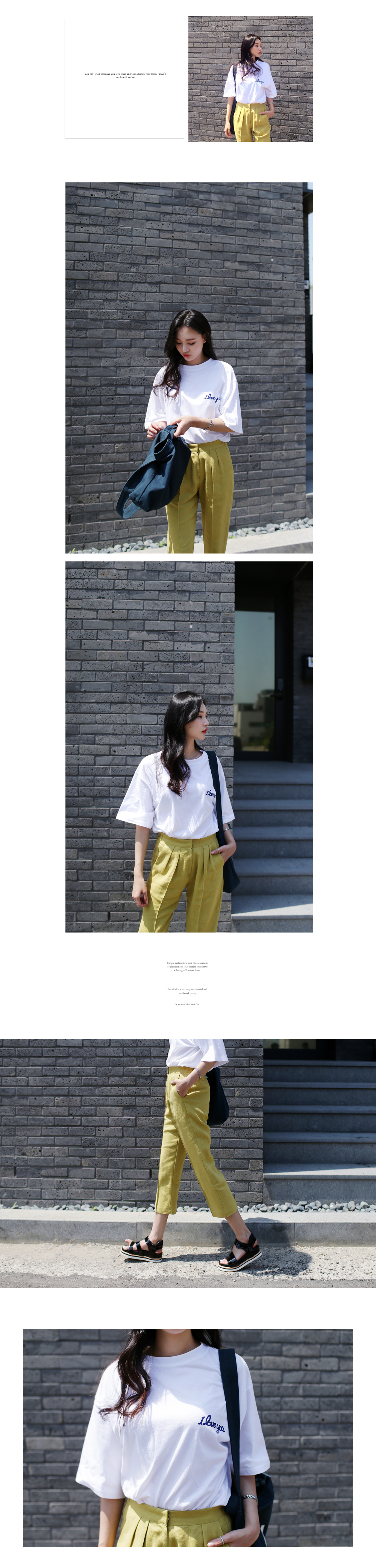 I LOVE YOU バストプリントTシャツ・全4色 | DHOLIC | 詳細画像6