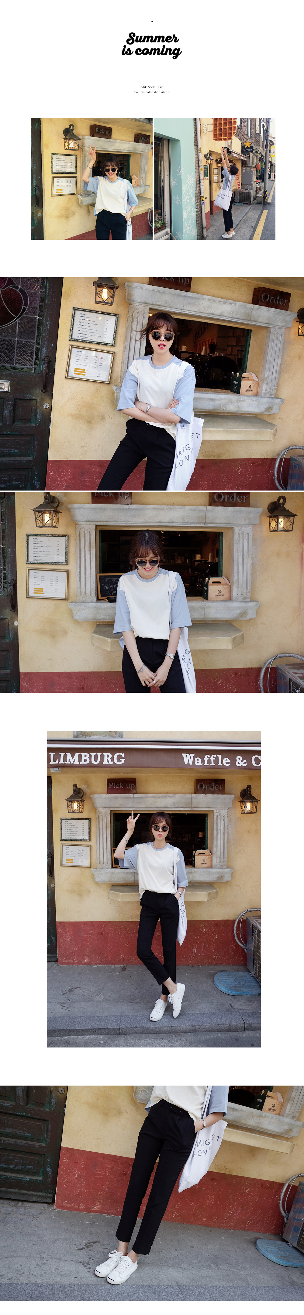 配色ハーフスリーブTシャツ・全5色 | DHOLIC | 詳細画像11