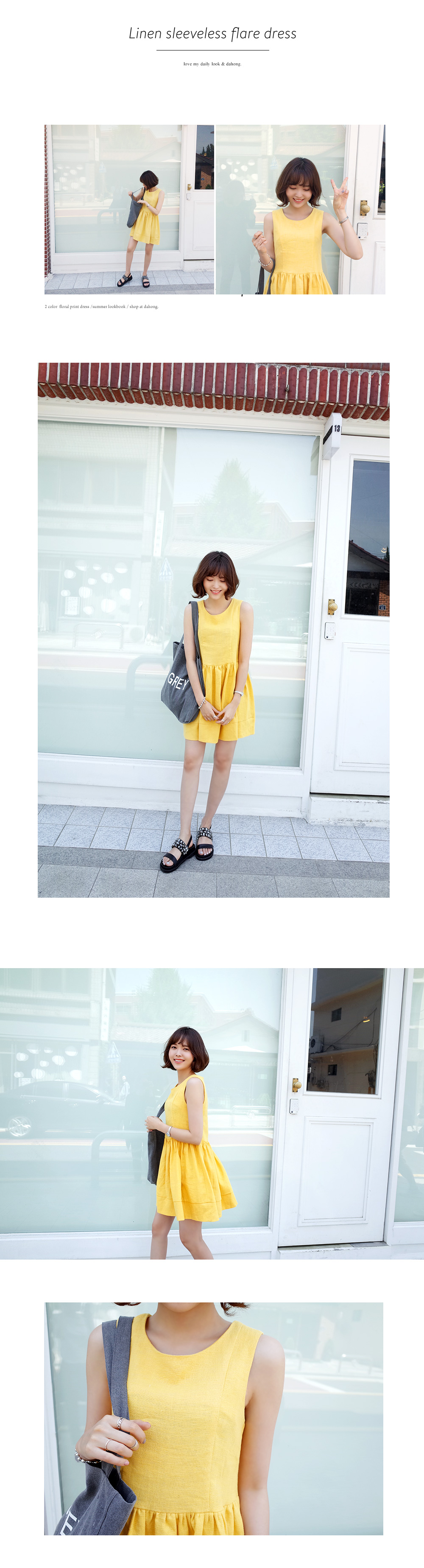 ノースリーブフレアワンピース・全3色 | DHOLIC | 詳細画像2