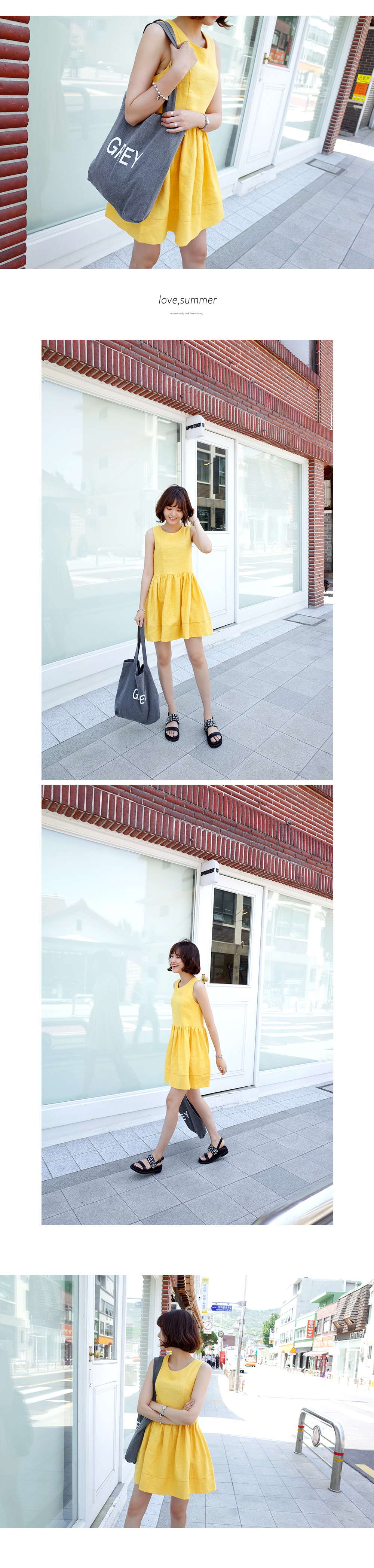 ノースリーブフレアワンピース・全3色 | DHOLIC | 詳細画像4