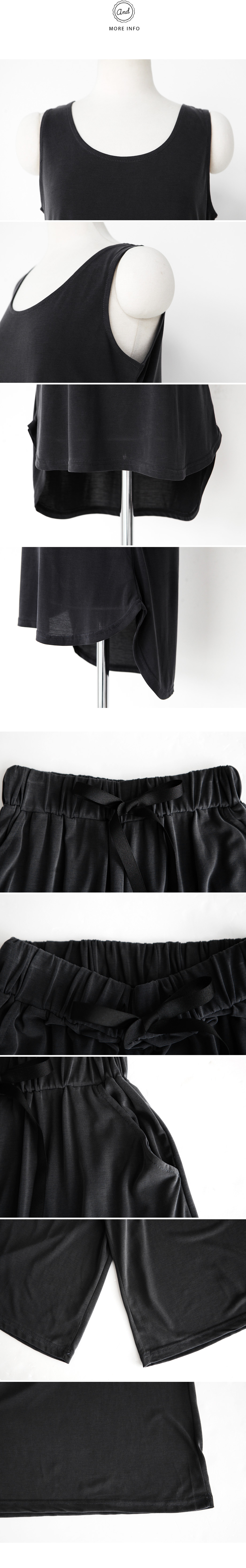 モダールルーズタンクトップ&ワイドパンツセットアップ・全3色 | DHOLIC | 詳細画像9