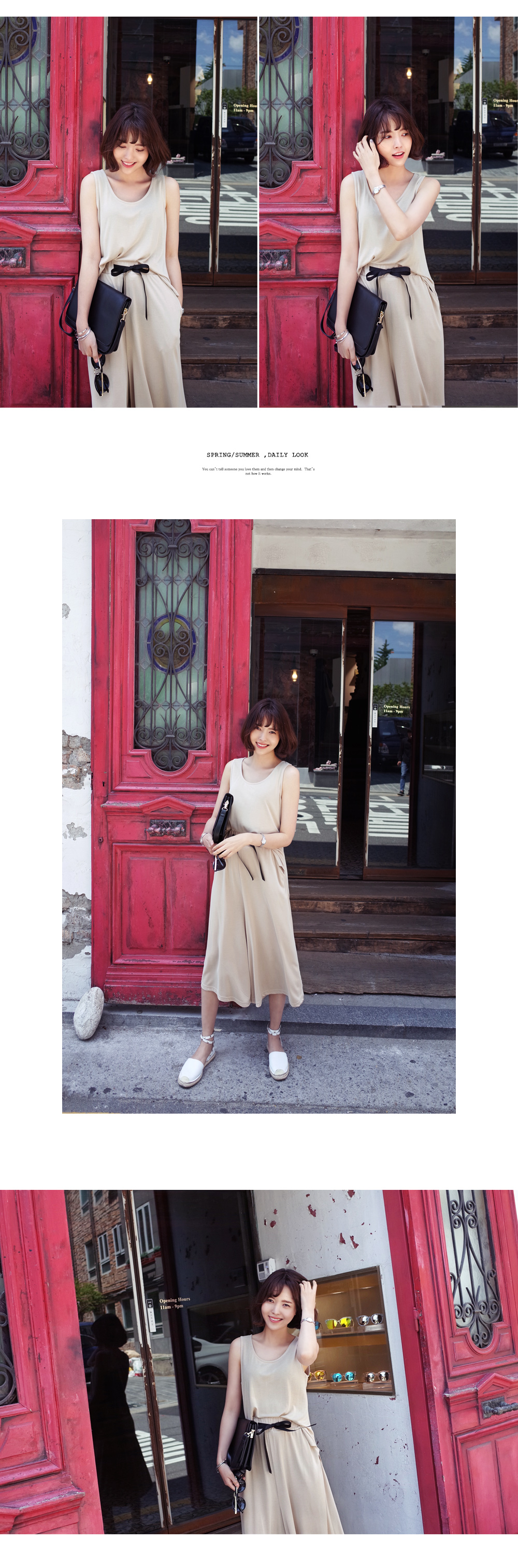 モダールルーズタンクトップ&ワイドパンツセットアップ・全3色 | DHOLIC | 詳細画像6