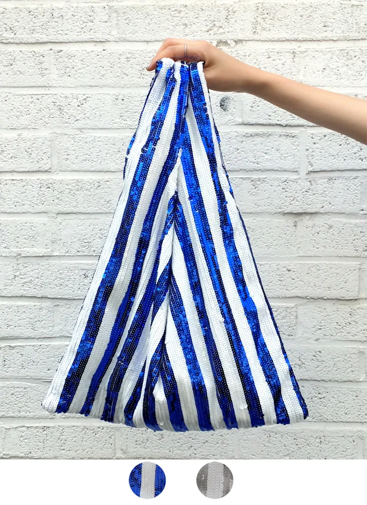 ストライプスパンコールトートバッグ・全2色 | DHOLIC | 詳細画像1