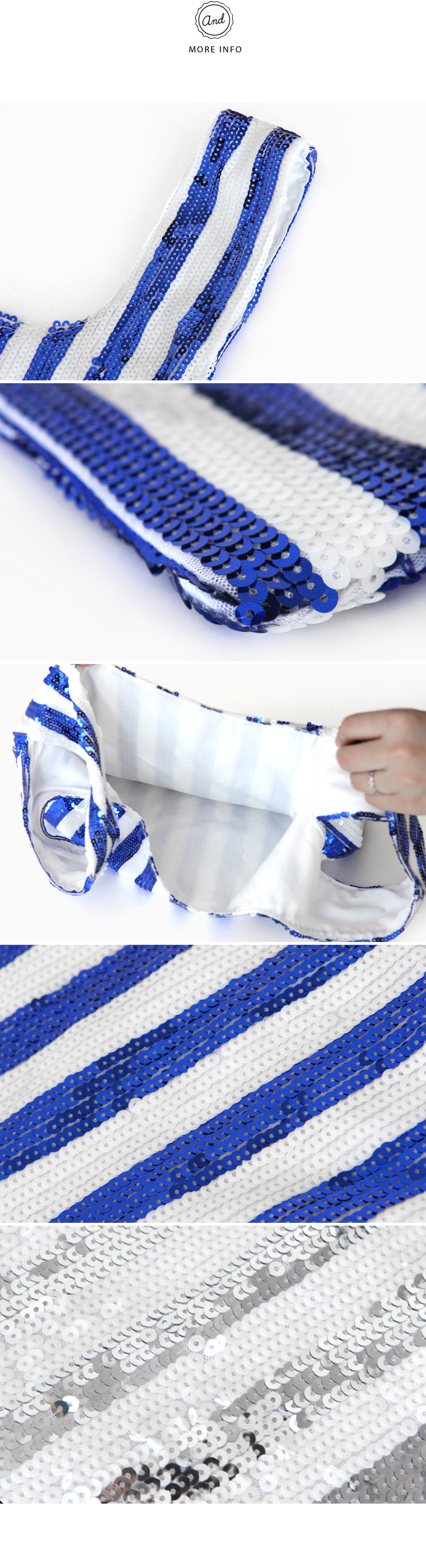 ストライプスパンコールトートバッグ・全2色 | DHOLIC | 詳細画像9