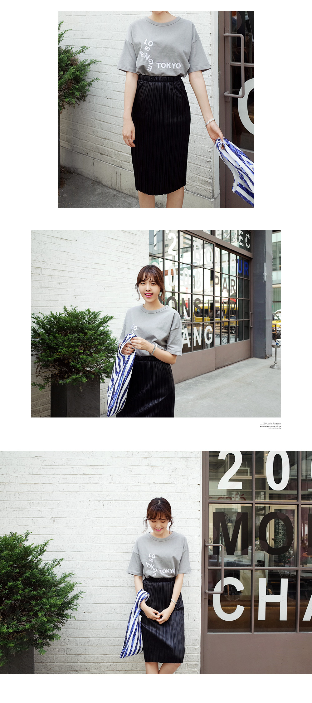 ストライプスパンコールトートバッグ・全2色 | DHOLIC | 詳細画像5