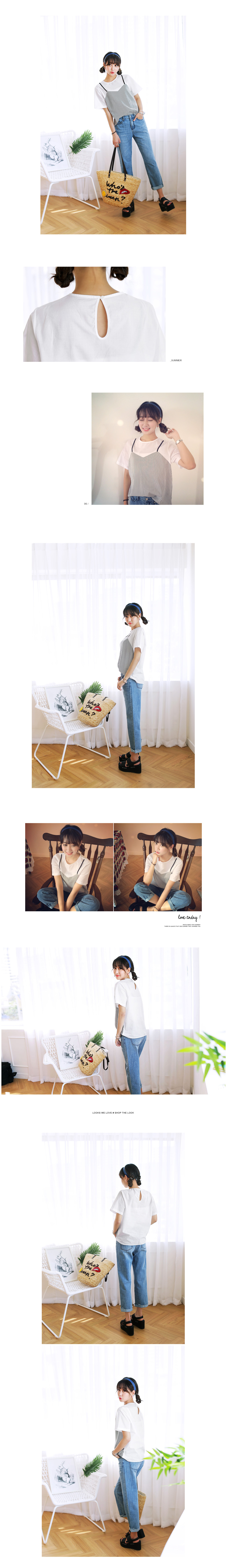 レイヤード風プリント半袖Tシャツ・全2色 | DHOLIC | 詳細画像4