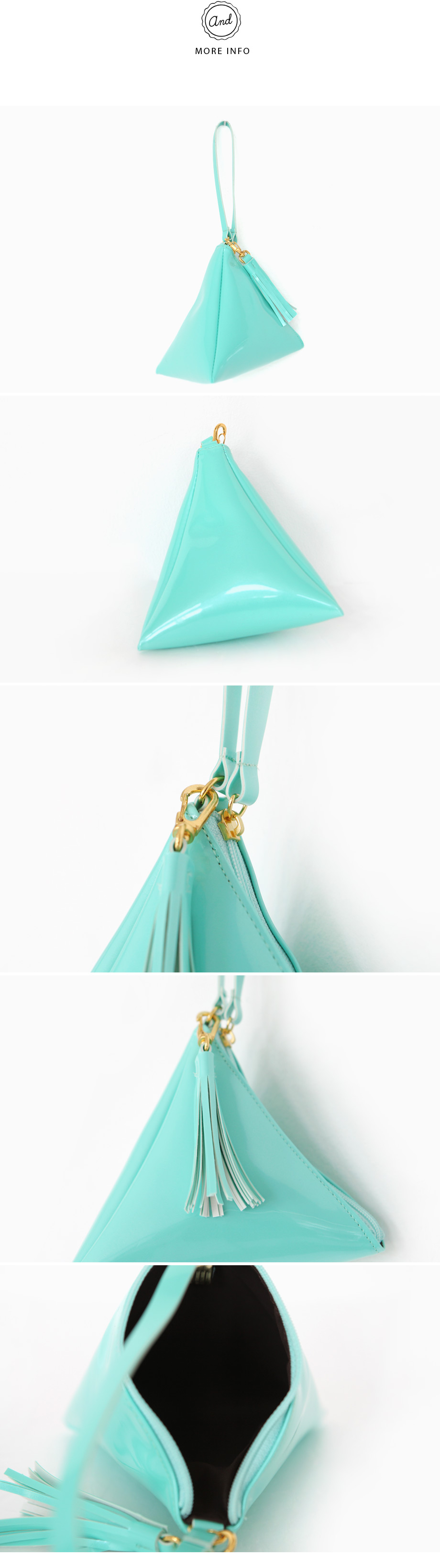 <font color=red><b>●●雑誌Happies nuts11月号/JELLY11月号掲載●●</b></font>タッセル付き三角形ミニバッグ・全4色 | DHOLIC | 詳細画像13