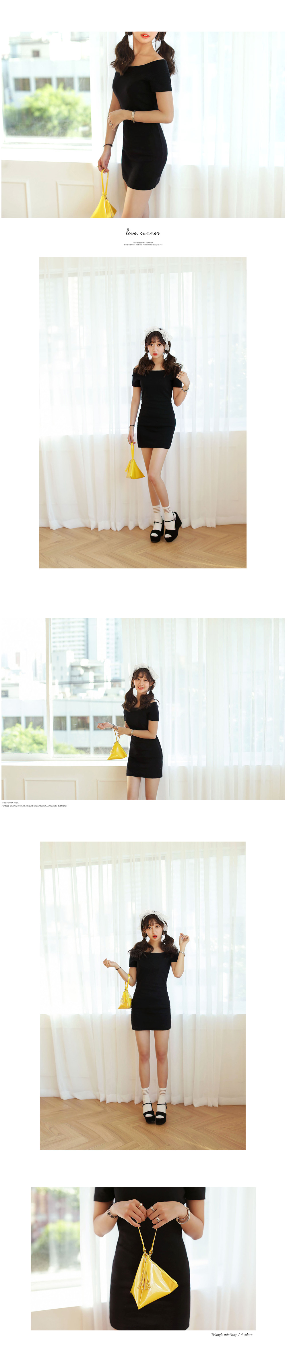 <font color=red><b>●●雑誌Happies nuts11月号/JELLY11月号掲載●●</b></font>タッセル付き三角形ミニバッグ・全4色 | DHOLIC | 詳細画像6