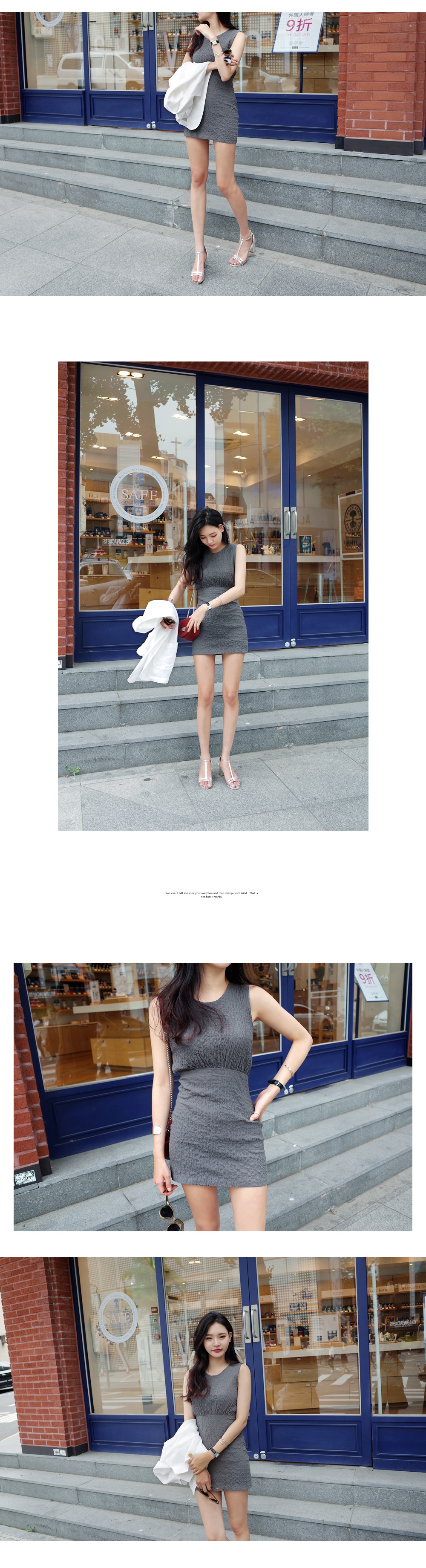 シャーリングタイトミニワンピース・全2色 | DHOLIC | 詳細画像6