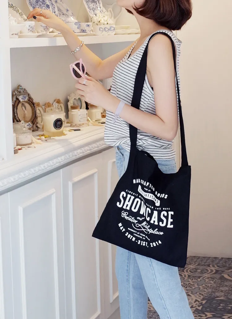 2wayストラップロゴプリントエコバッグ・全2色 | DHOLIC | 詳細画像1