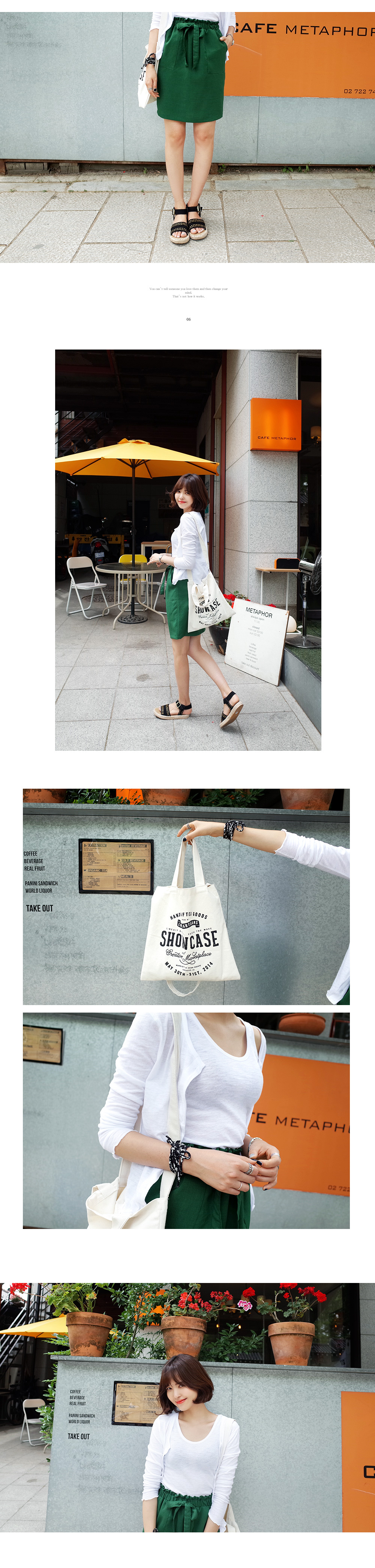 2wayストラップロゴプリントエコバッグ・全2色 | DHOLIC | 詳細画像2