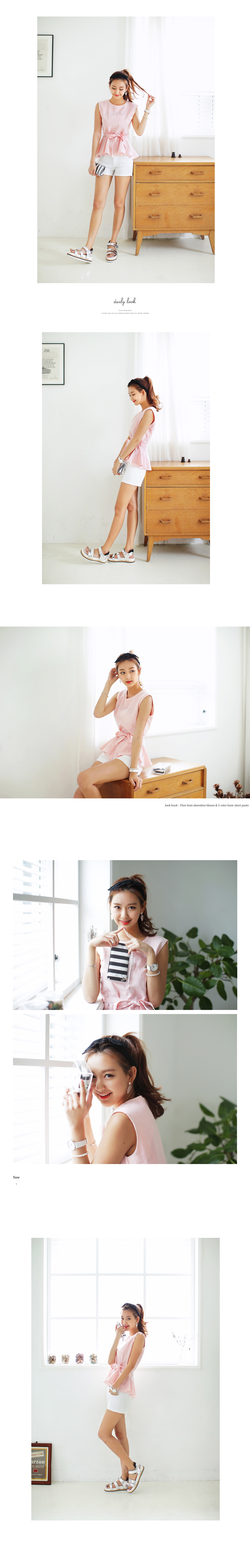 ライトカラーリネンフレアブラウス・全3色 | DHOLIC | 詳細画像2