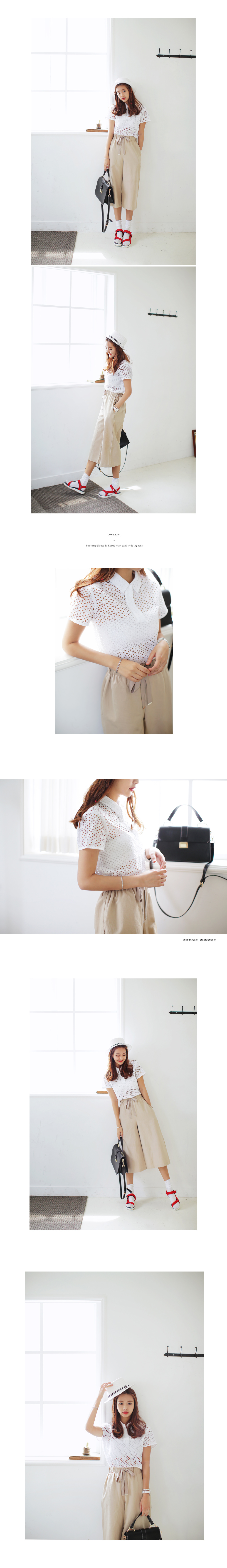 パンチングレースシャツ・全2色 | DHOLIC | 詳細画像2