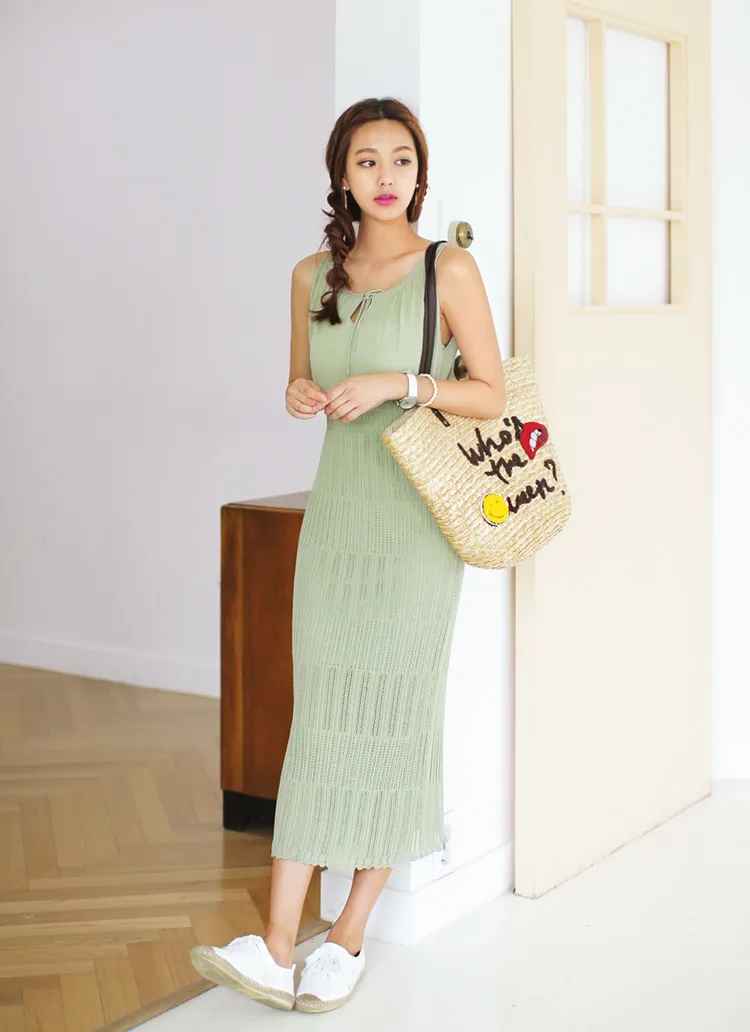 スリムフィットロング丈ニットワンピース・全4色 | DHOLIC | 詳細画像1