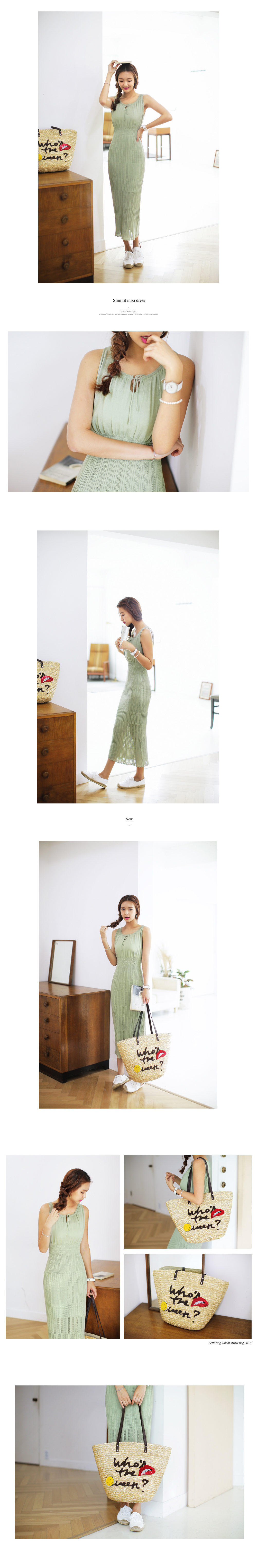 スリムフィットロング丈ニットワンピース・全4色 | DHOLIC | 詳細画像2