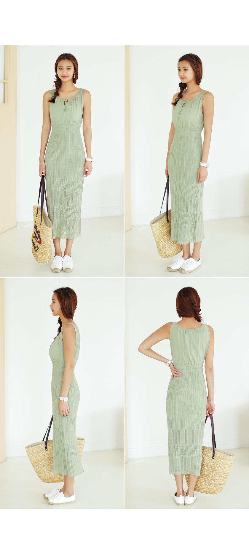 スリムフィットロング丈ニットワンピース・全4色 | DHOLIC | 詳細画像4