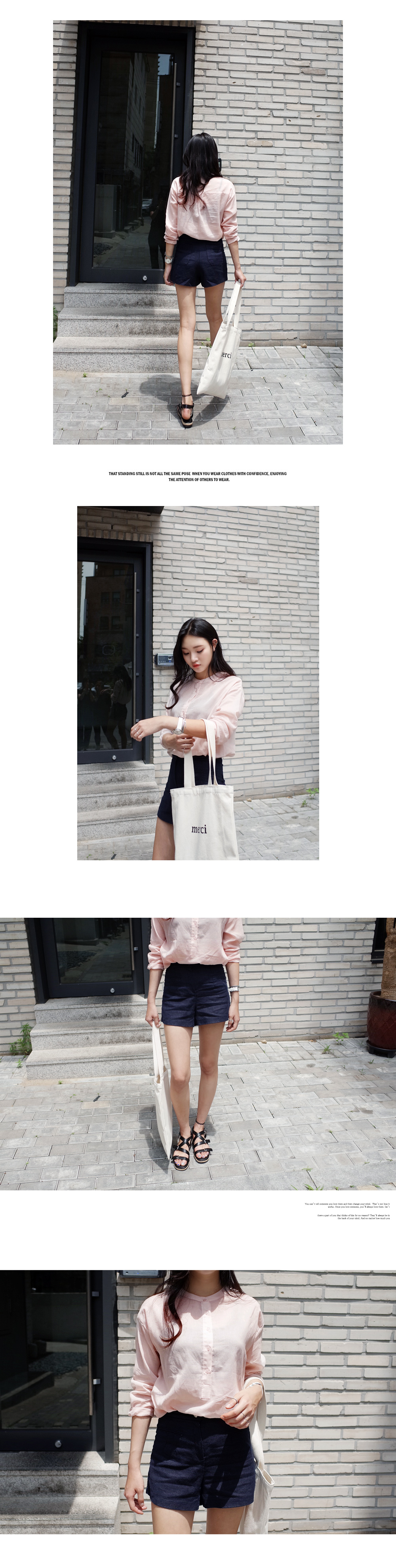 merci ロゴライトベージュエコバッグ・全1色 | DHOLIC | 詳細画像18