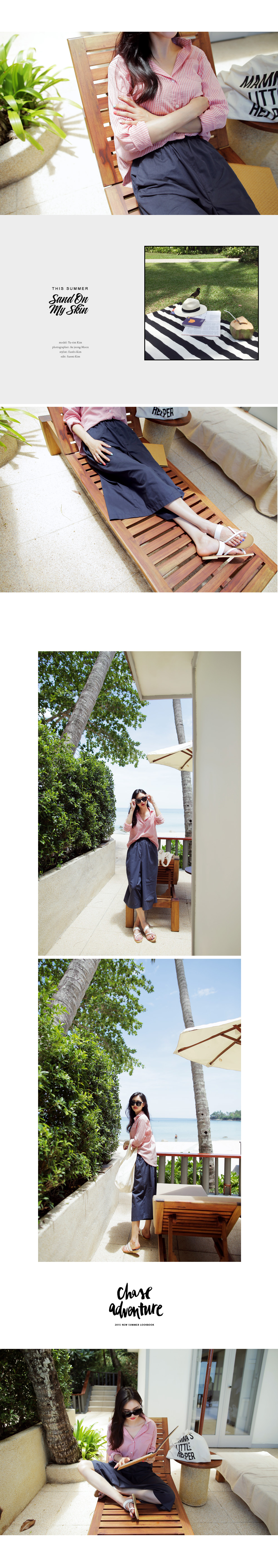 ストライププリントオーバーシャツ・全5色 | DHOLIC | 詳細画像3