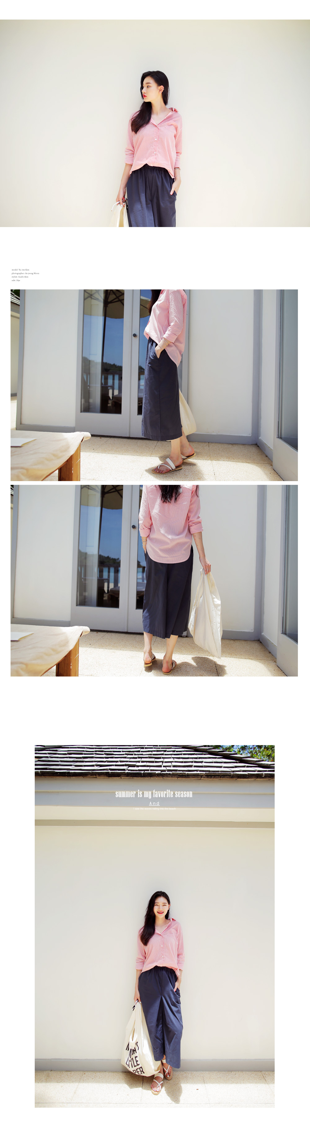 ストライププリントオーバーシャツ・全5色 | DHOLIC | 詳細画像6