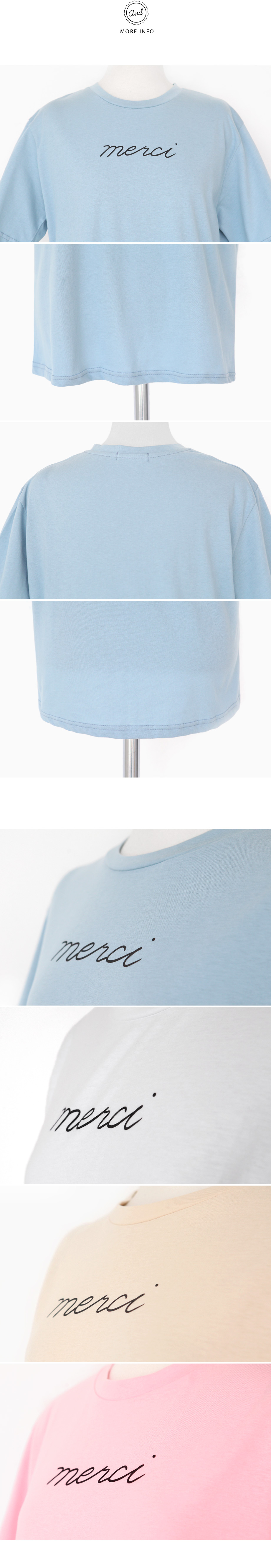 merci ロゴTシャツ・全4色 | DHOLIC | 詳細画像16