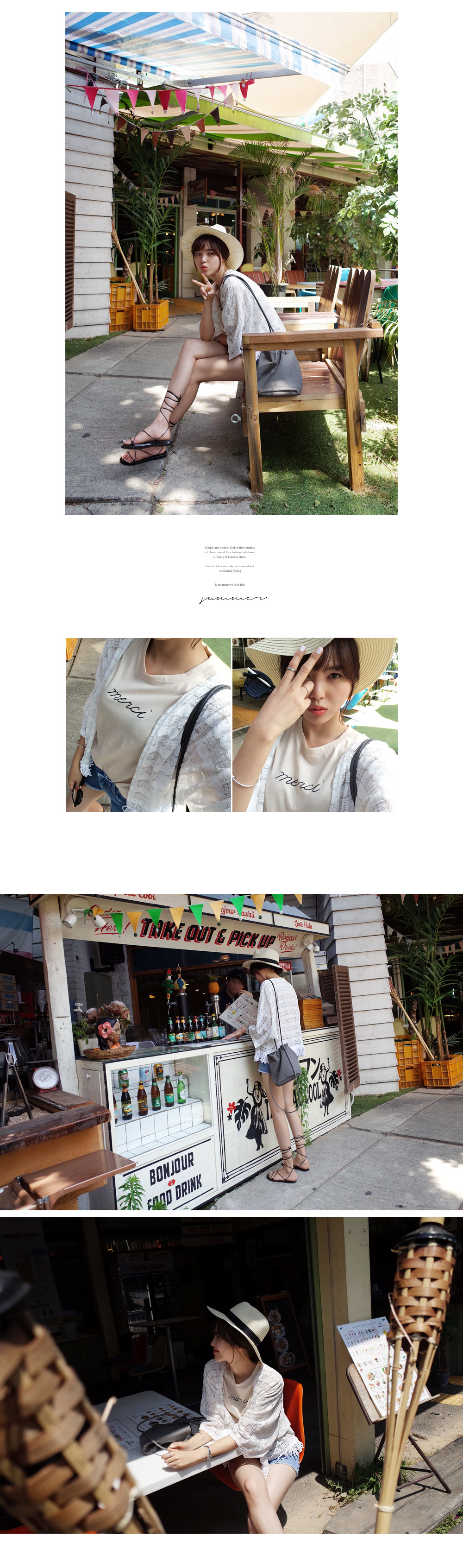 merci ロゴTシャツ・全4色 | DHOLIC | 詳細画像12