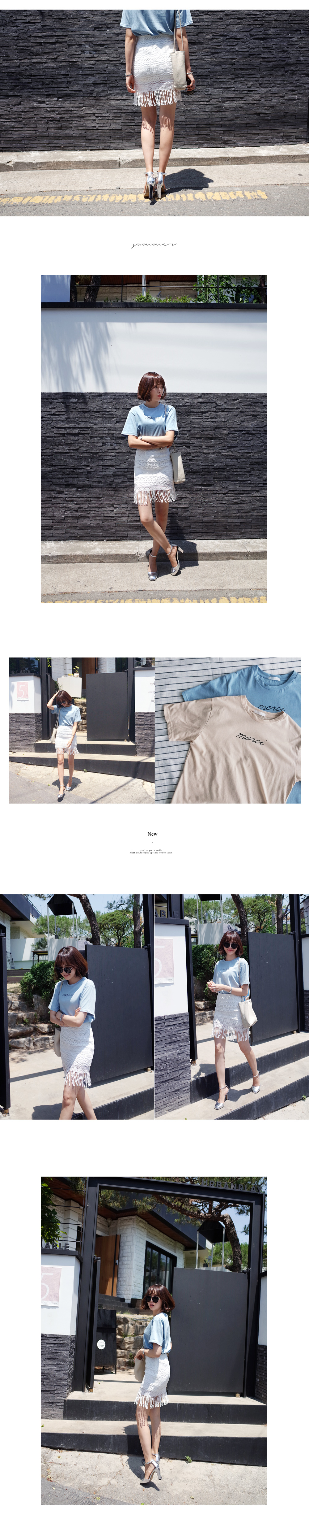 merci ロゴTシャツ・全4色 | DHOLIC | 詳細画像4