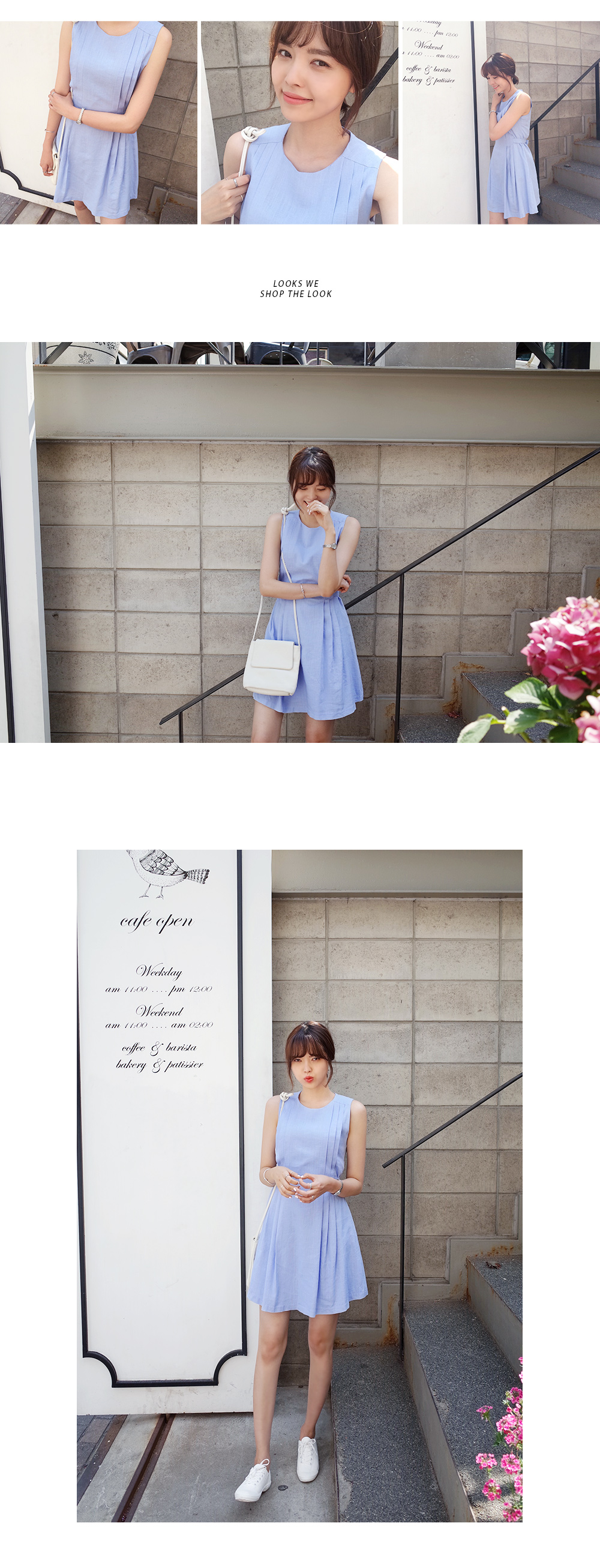 バックリボンタックAラインワンピース・全3色 | DHOLIC | 詳細画像4