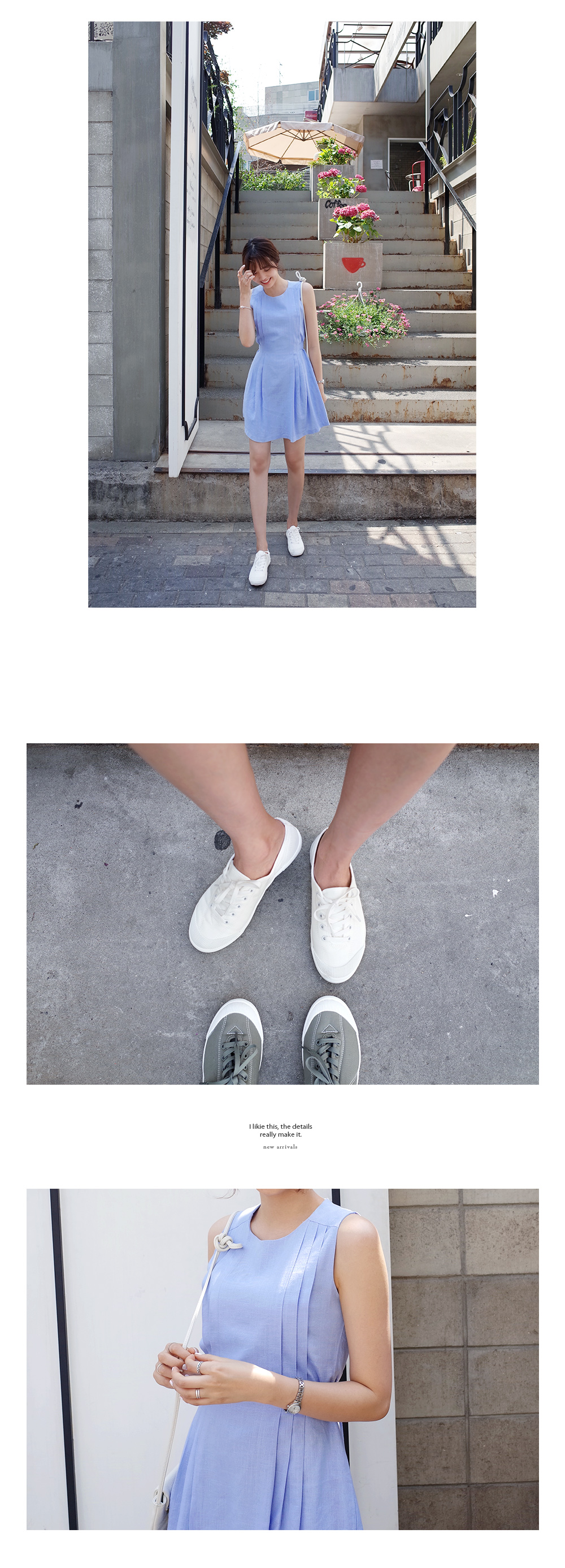 バックリボンタックAラインワンピース・全3色 | DHOLIC | 詳細画像7