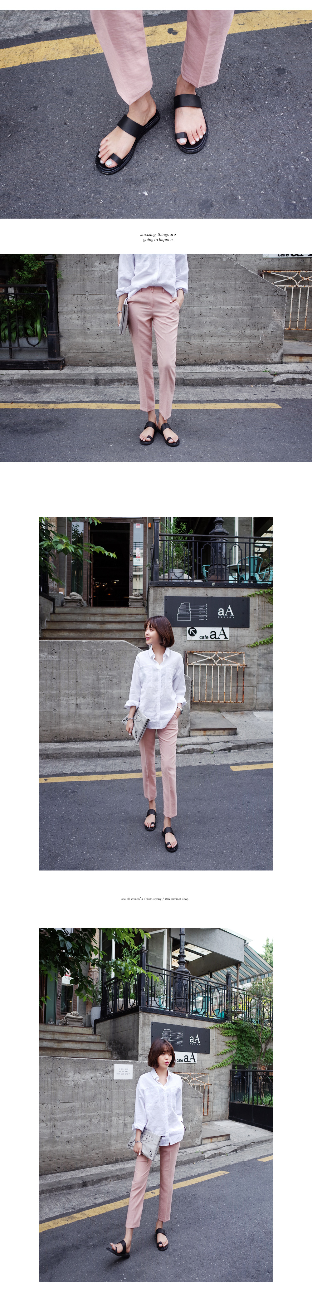 センタープレステーパードパンツ・全3色 | DHOLIC | 詳細画像4