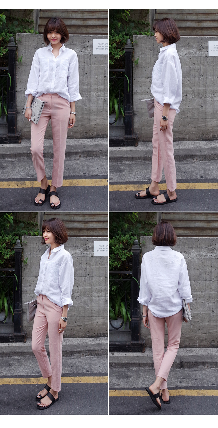 センタープレステーパードパンツ・全3色 | DHOLIC | 詳細画像5