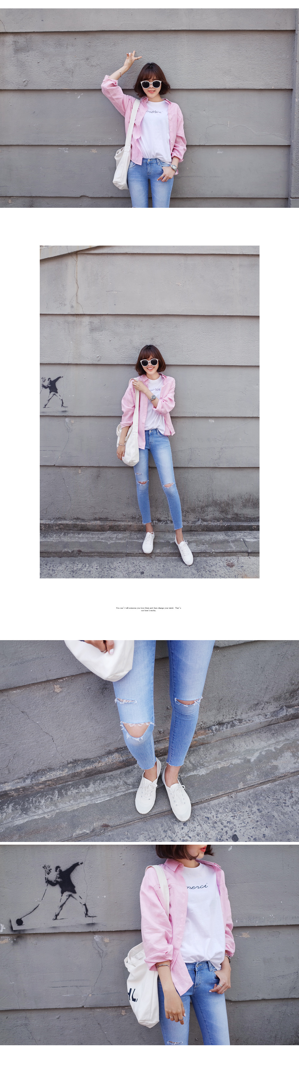 988 ニーカットスキニージーンズ・全2色 | DHOLIC | 詳細画像7