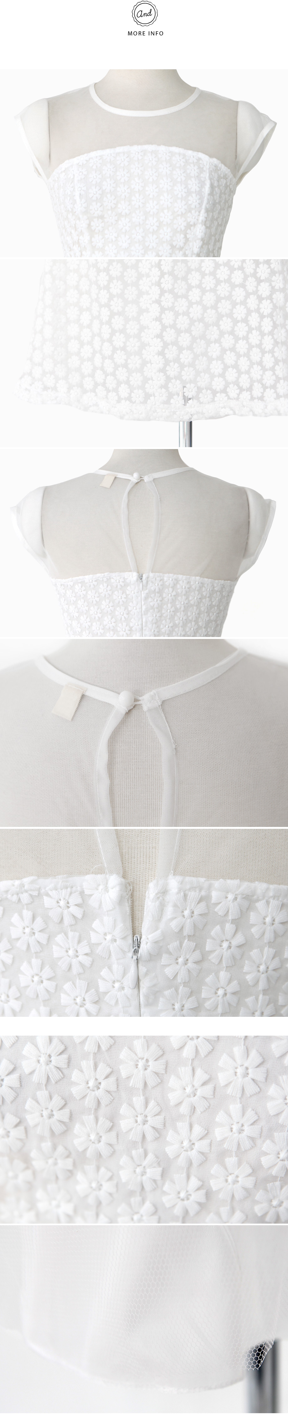 バスト切替フラワーワンピース・全1色 | DHOLIC | 詳細画像8